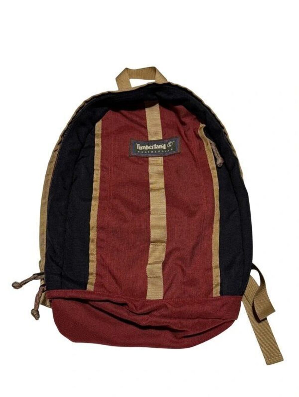 Vintage Timberland Weathergear Backpack - Red/Black/Tan